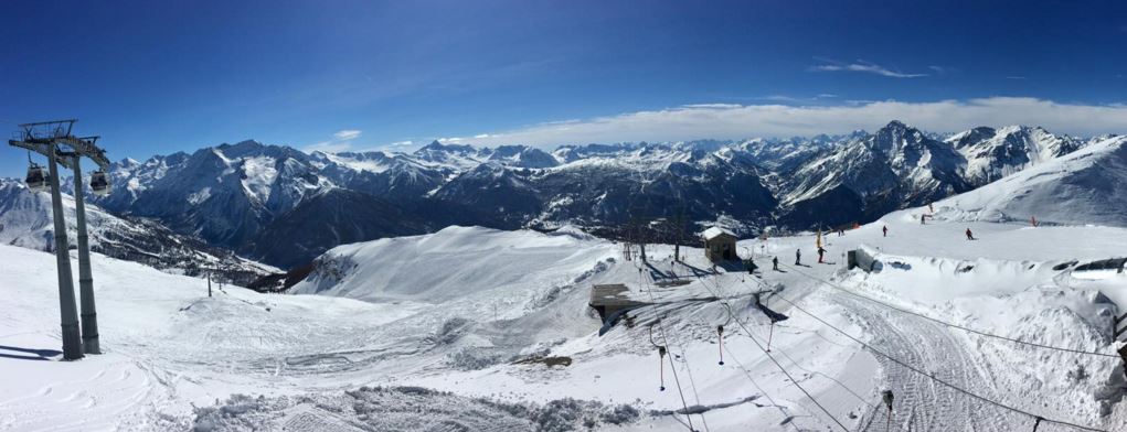 Sestriere slopes, Piedmont, Italy