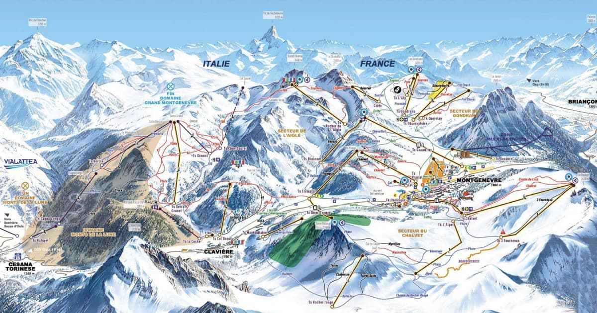 Montgenevre Piste Map